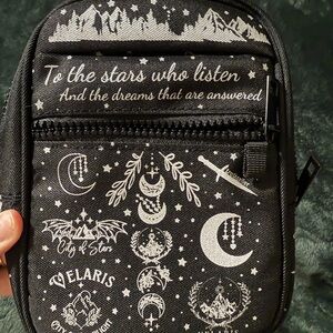 ACOTR Black and White Belt Bag with Celestial Design